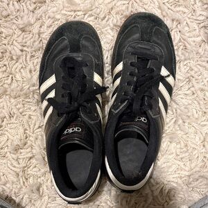 Adidas Men's Black and Cream Sneakers